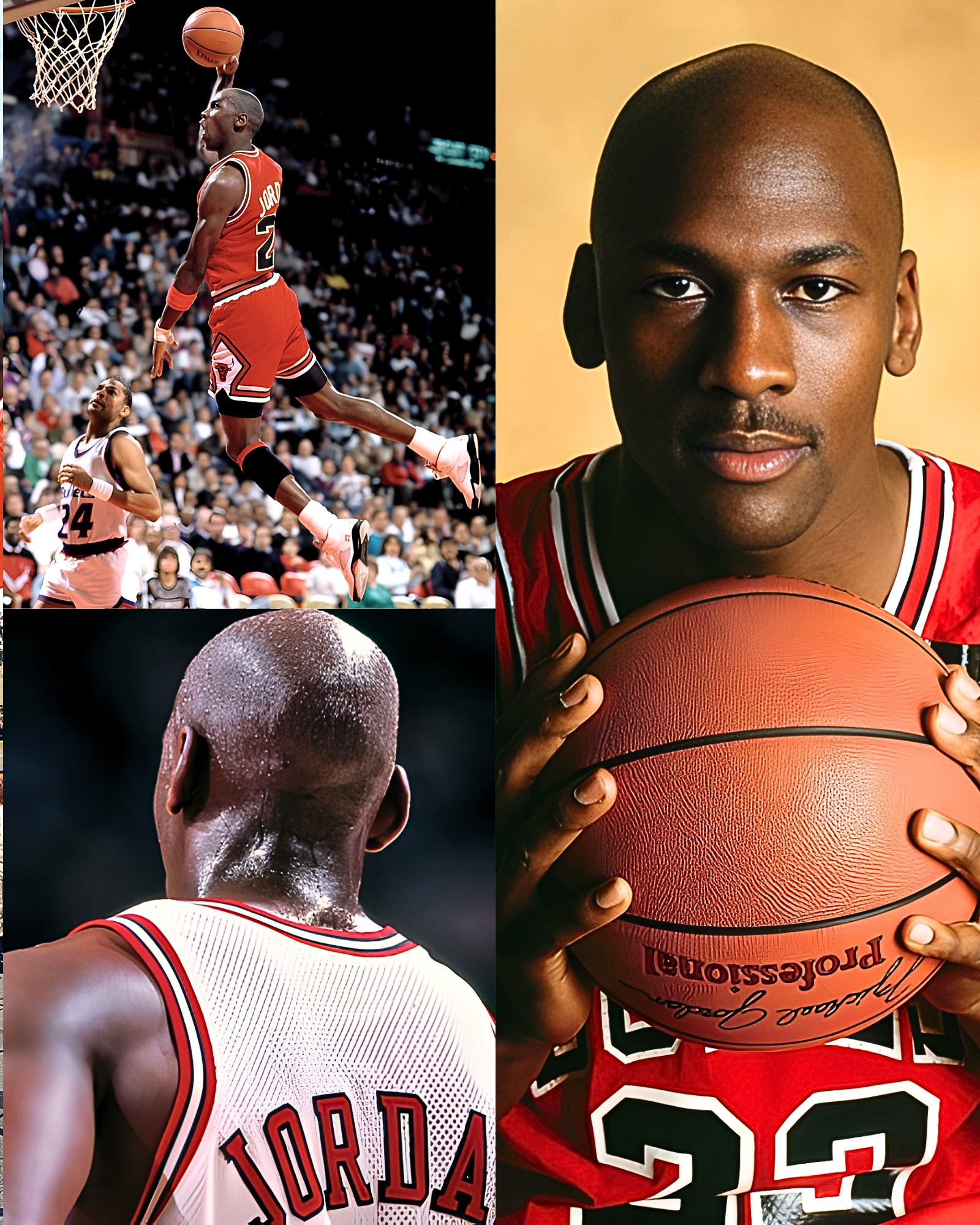 Rookie Michael Jordan, scanning the defense, orchestrating the 