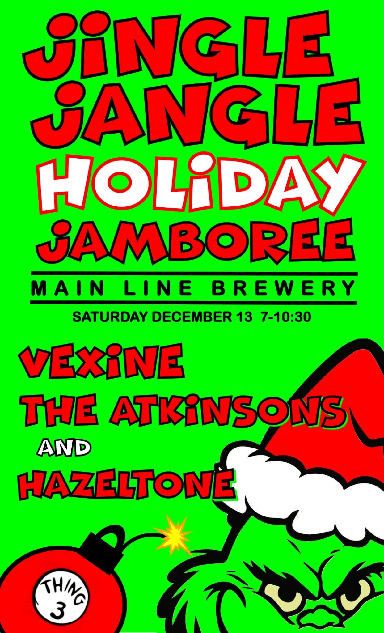 3rd Annual Jingle Jangle Holiday Jamboree at Main Line 12-13-25