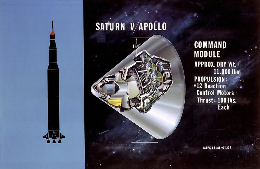 Interstellar - This is a cutaway illustration of the Saturn V command ...