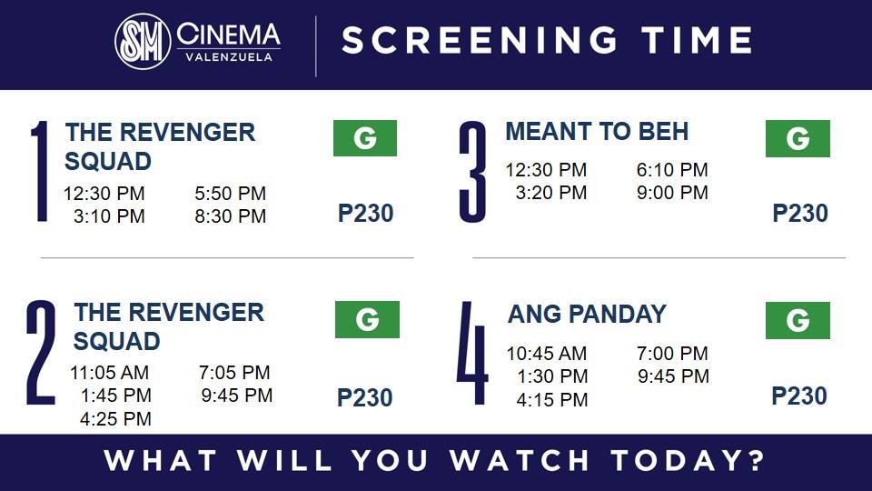 SM Cinema Valenzuela - Screening Schedule December 30, 2017 - Schedules ...