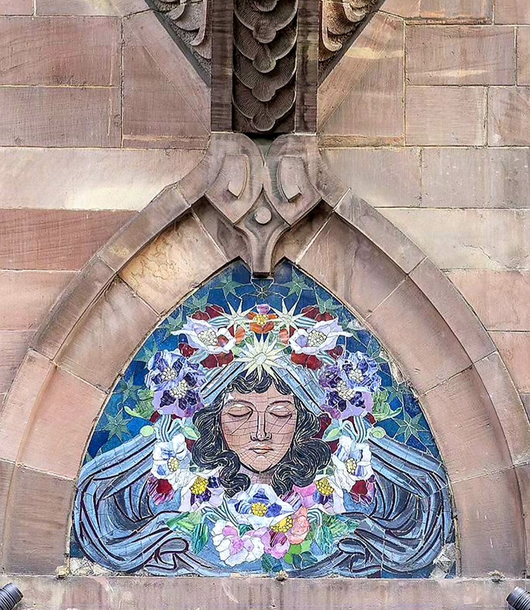 Art Nouveau apartment building in Strasbourg, France