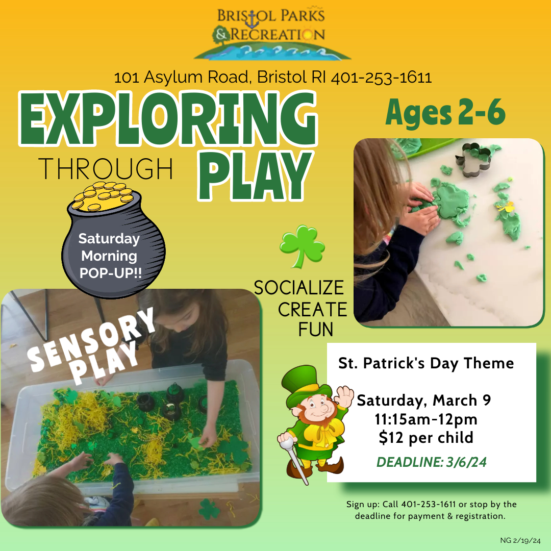 SATURDAY POP UP SESSION... - Bristol RI Parks and Recreation | Facebook