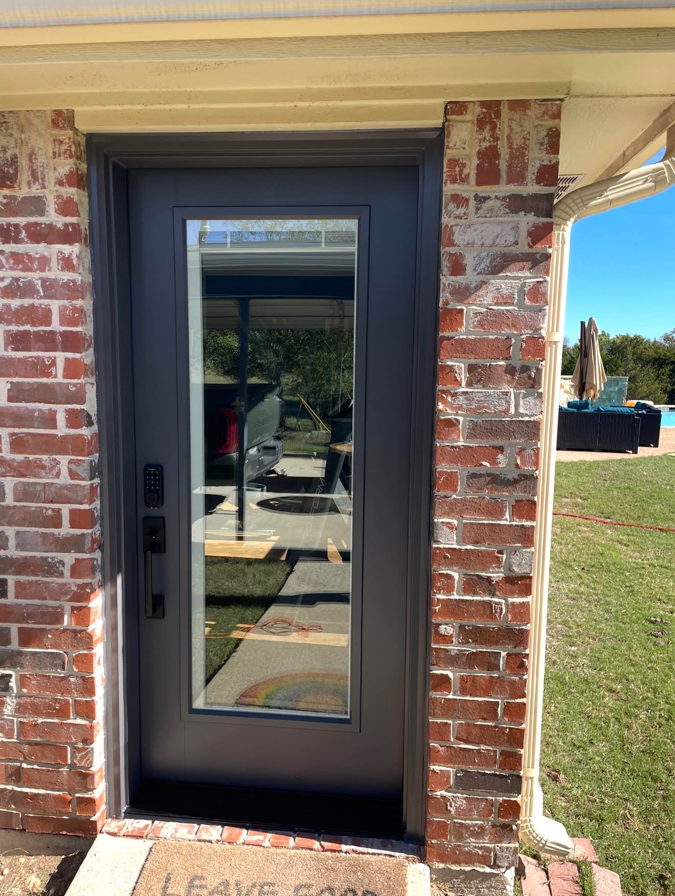 36x80 storm front door full frame , ready to install. - Miscellaneous
