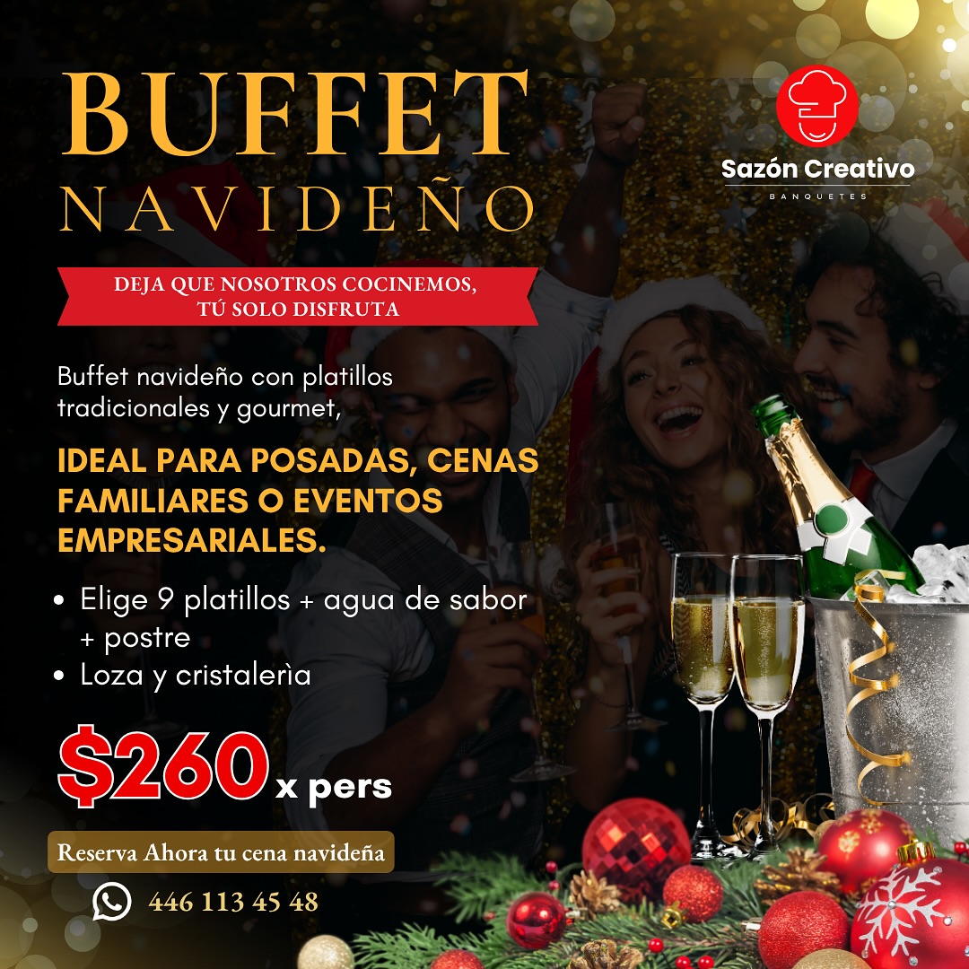 Sazón Creativo - Buffet Navideño 🎄🥂 Disfruta nuestro... | Facebook