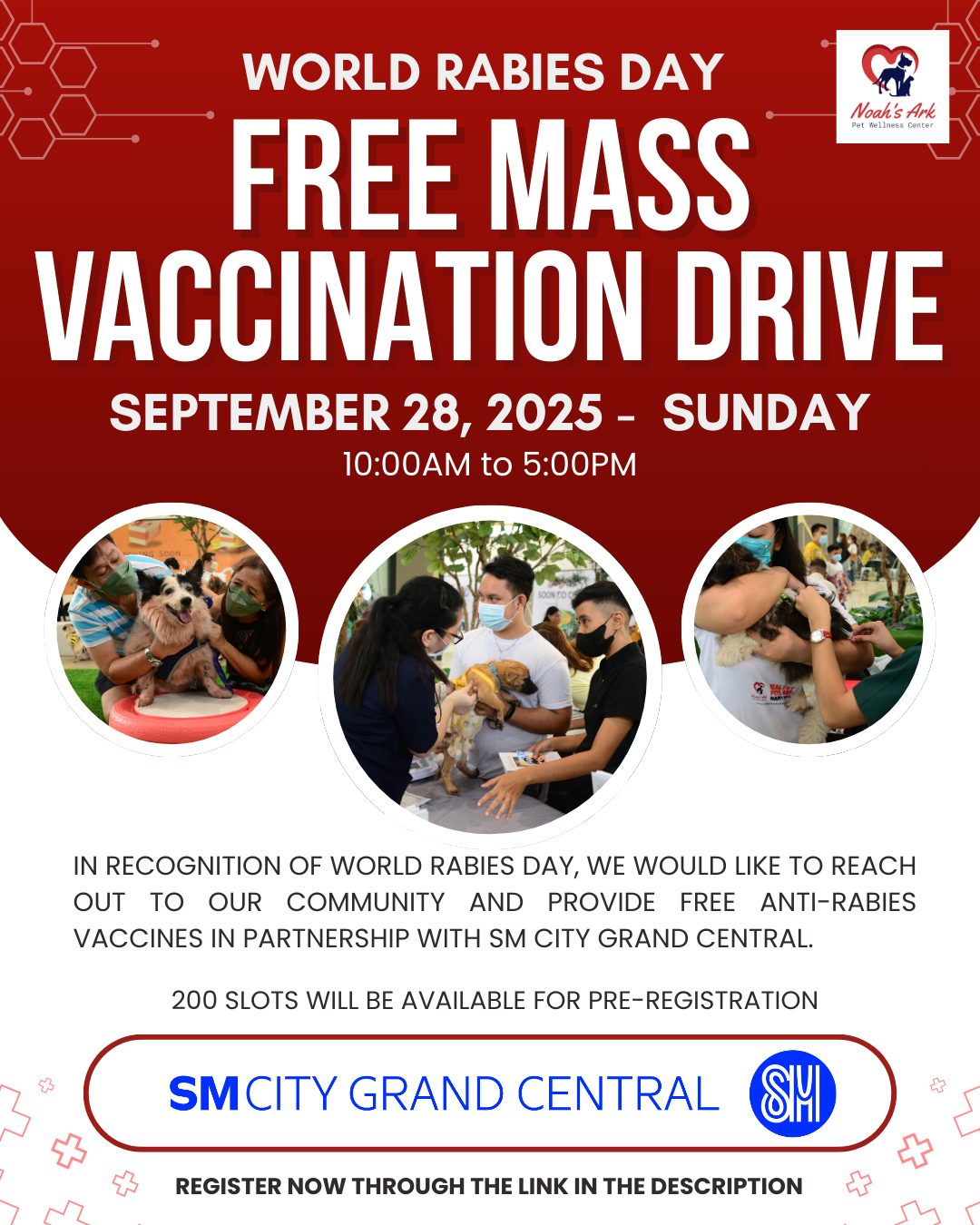 Noah's - 🐾 World Rabies Day Celebration at SM City Grand Central ...