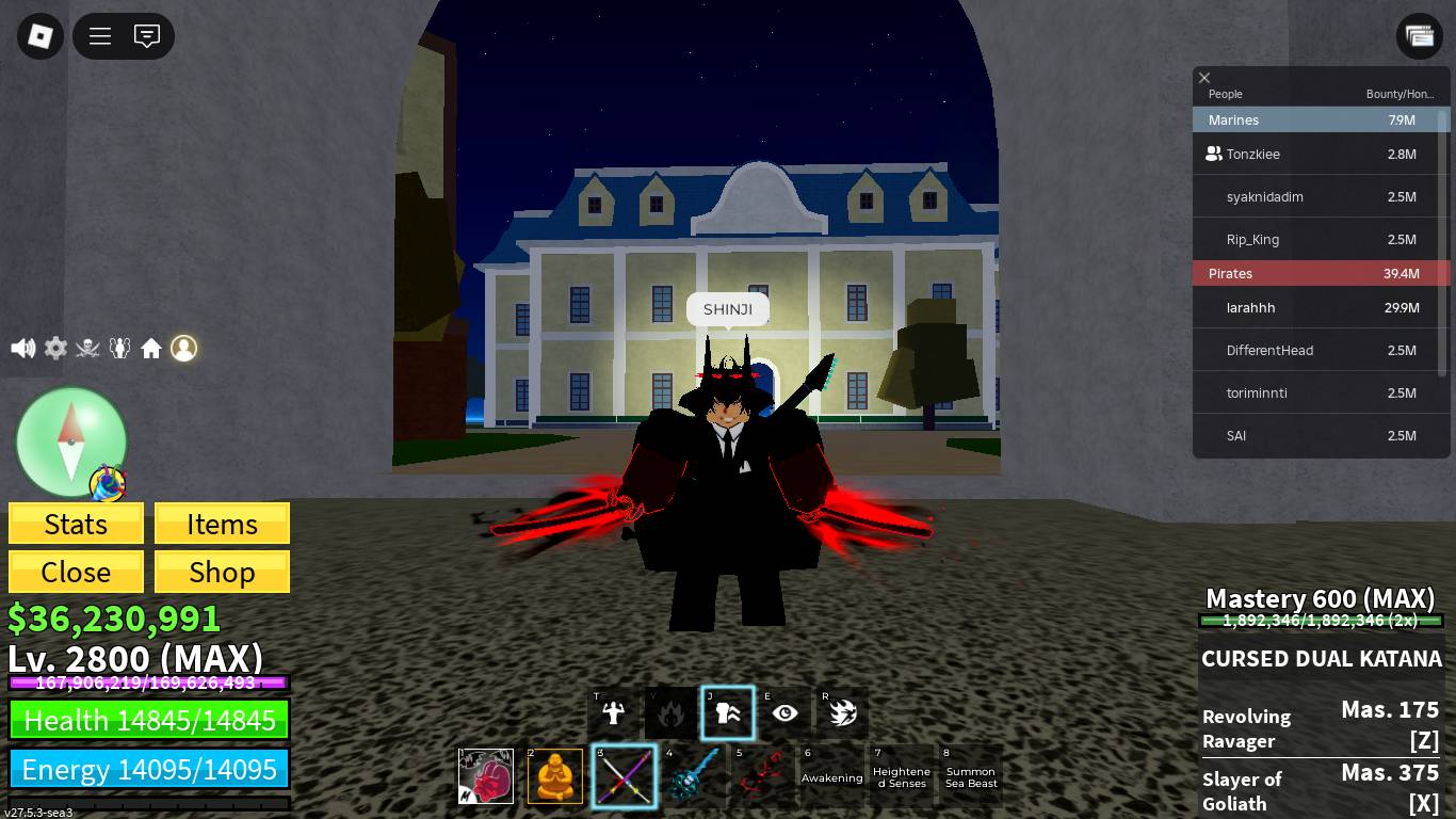 Compte Roblox Blox Fruits Niveau Max Avec Perms Et Passes - Compte Neuf - PC