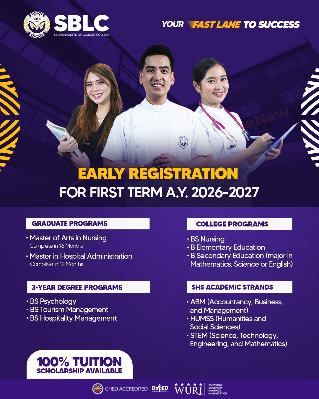SBLC - EARLY REGISTRATION FOR THE FIRST TERM A.Y.... | Facebook