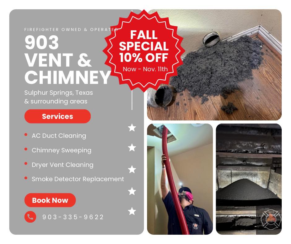 903 Vent & Chimney Cleaning | Sulphur Springs TX