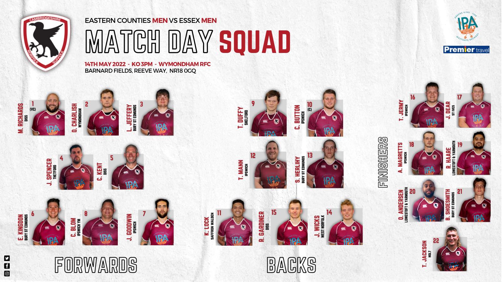 🗣️ Here's the Eastern... - Eastern Counties Rugby Union