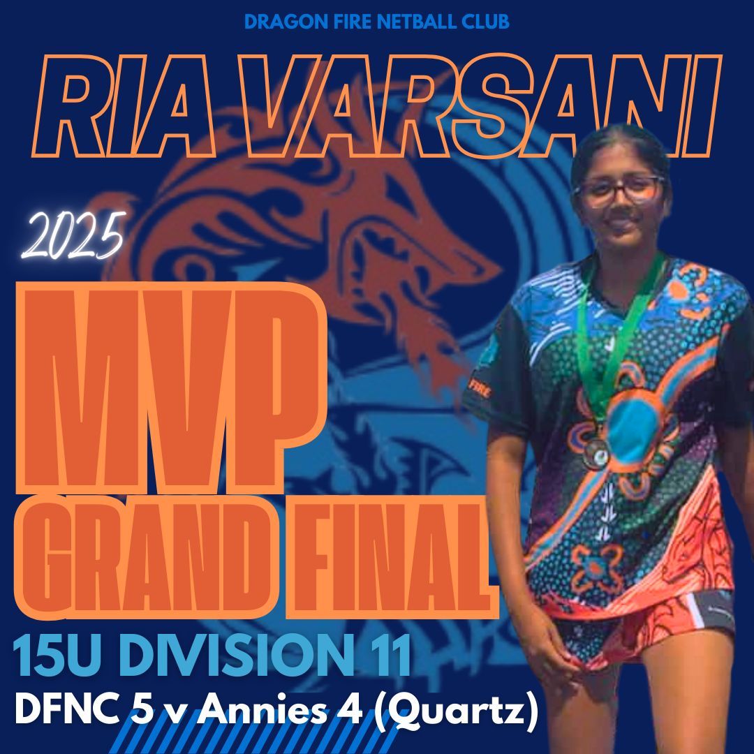 MVP ALERT! 🏆🔥 Congratulations... - Dragon Fire Netball Club | Facebook