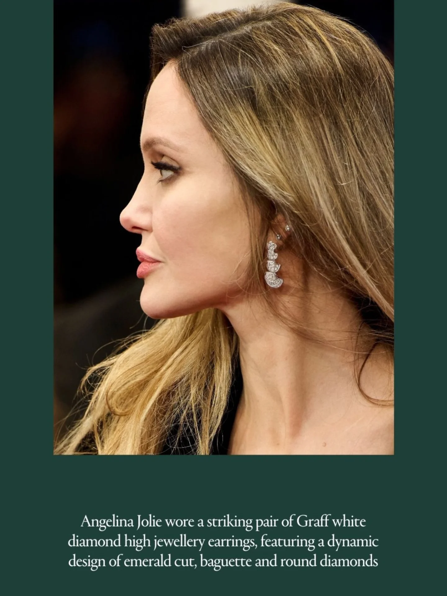 Angelina Jolie wore @graff at the 73rd San Sebastian International Film Festival ✨ 