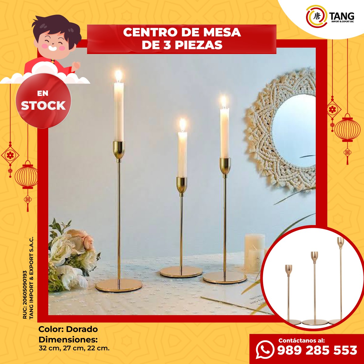 ¡LÍNEA DORADA IDEAL PARA TUS... - TANG - Import & Export SAC