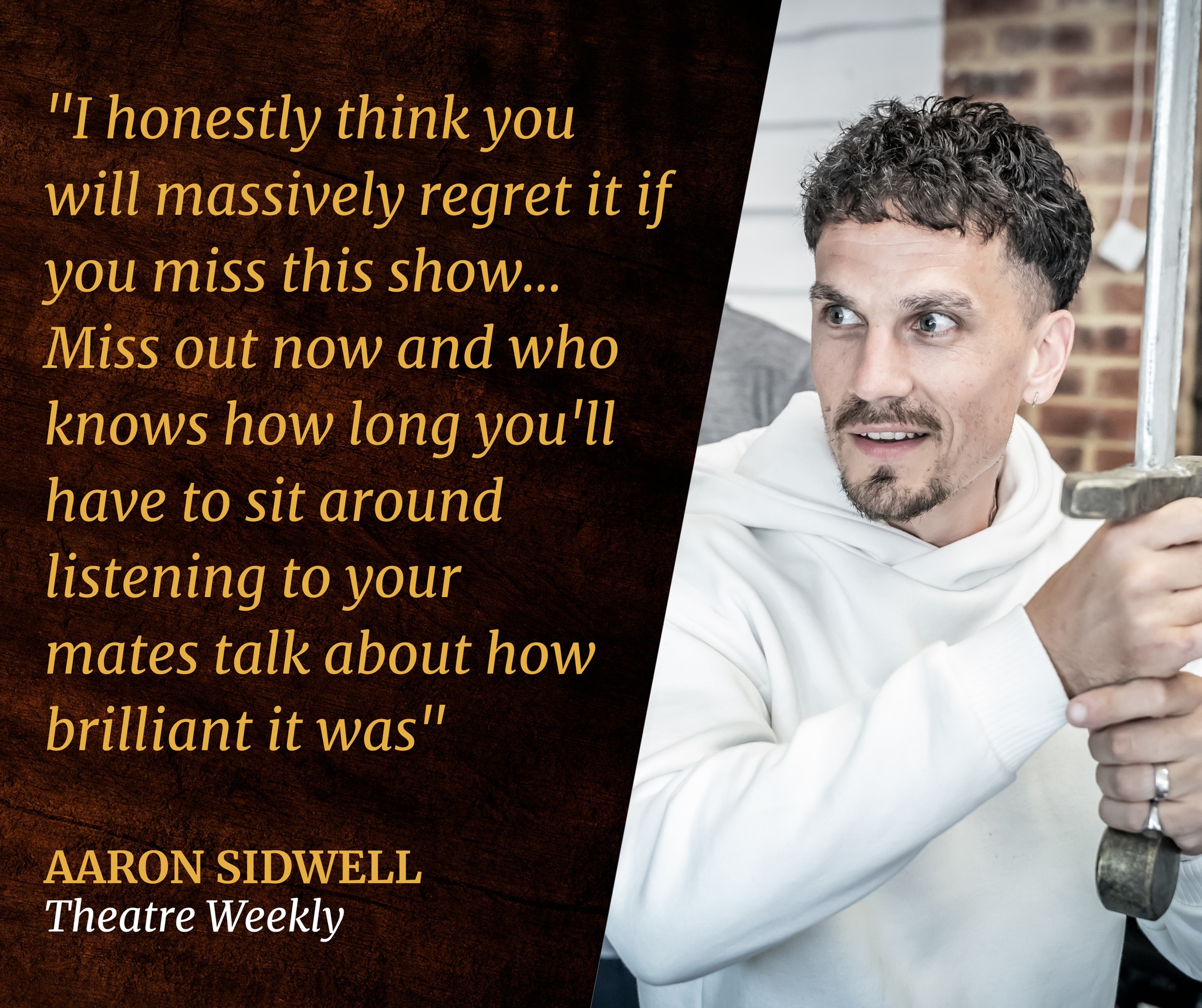 Did you catch Aaron Sidwell's... - The Watermill Theatre