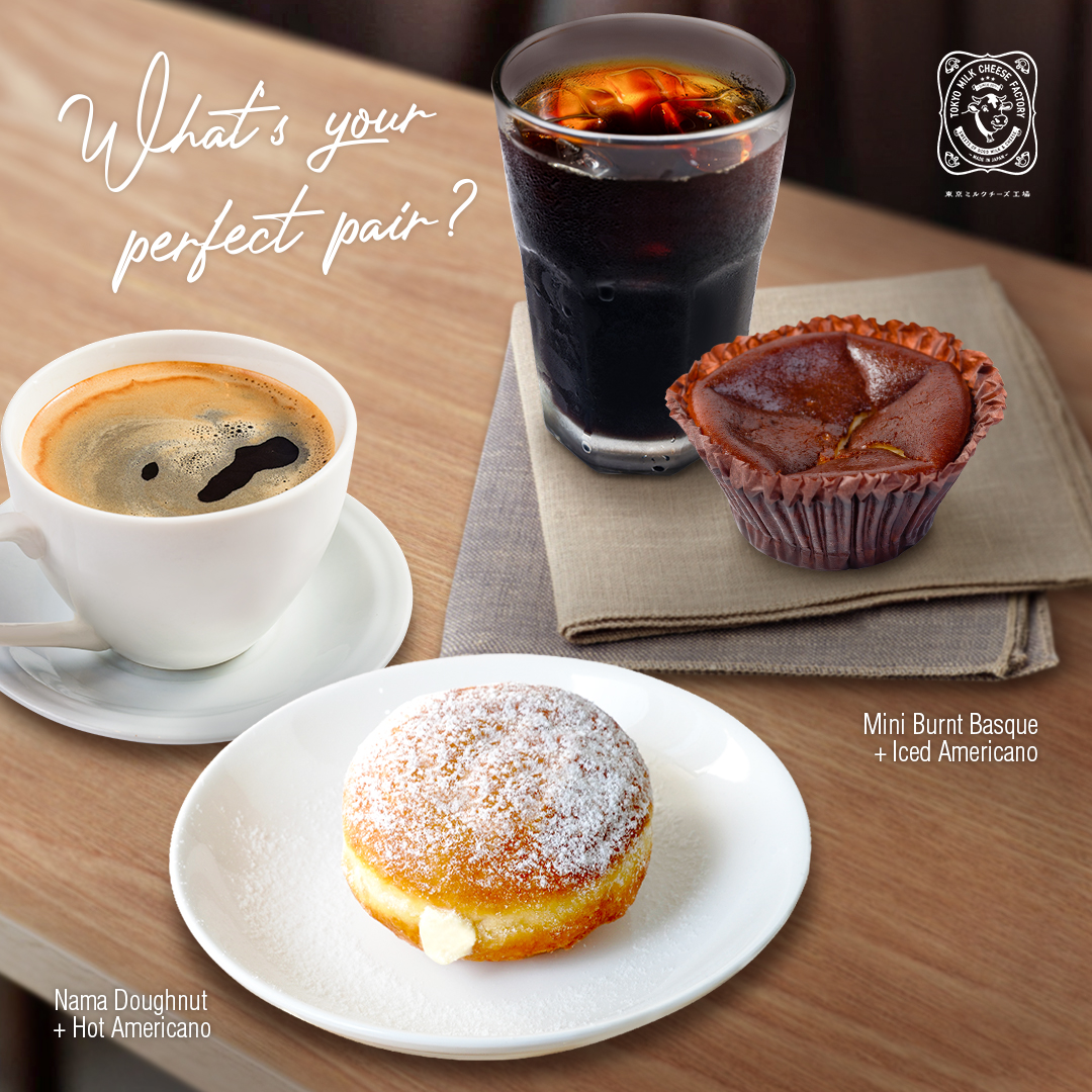 Tokyo - What's your perfect pairing? 🤔💭 Mini Burnt Basque Cheesecake ...