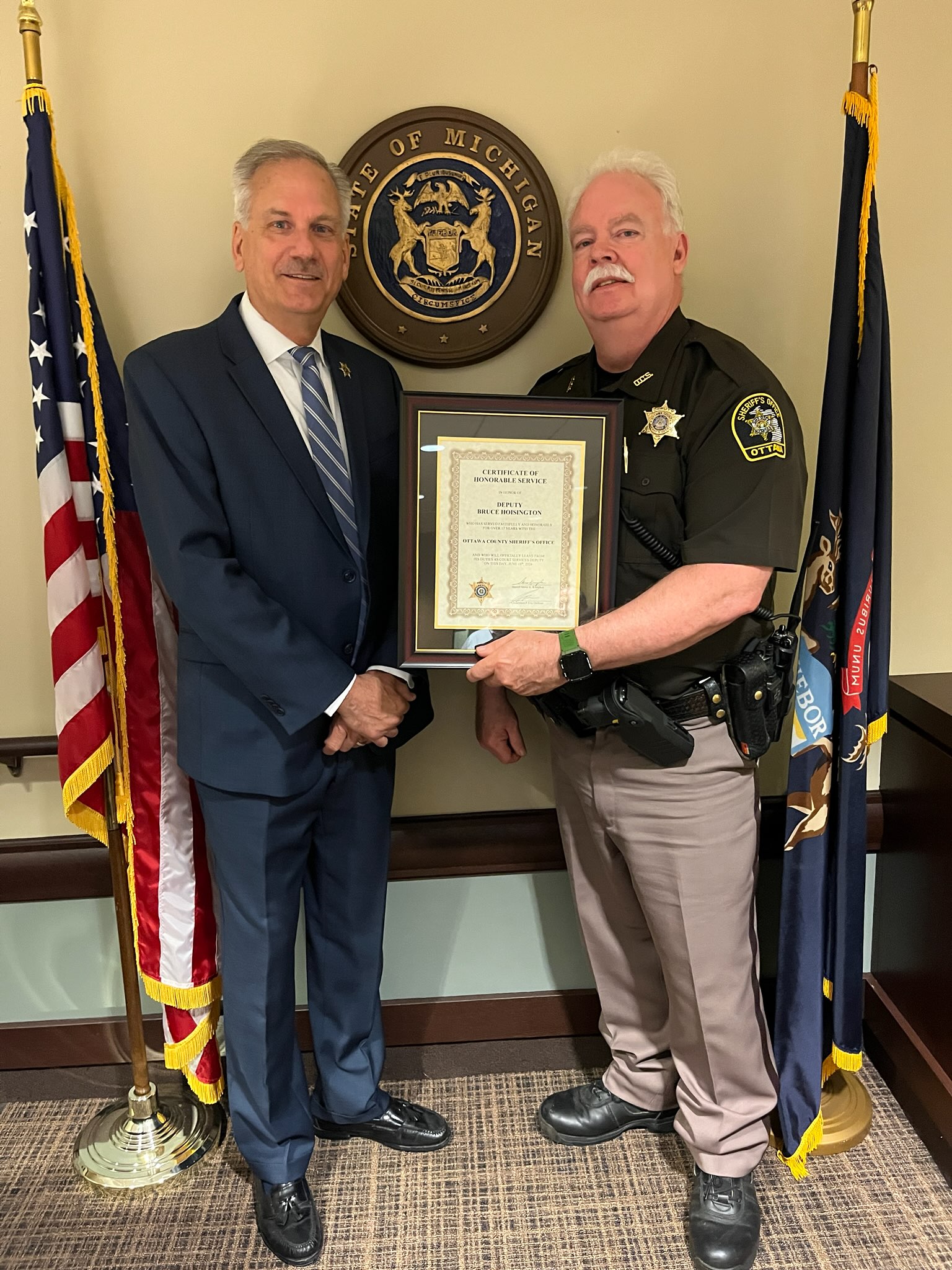 Yesterday, we... - Ottawa County Sheriff's Office - Michigan
