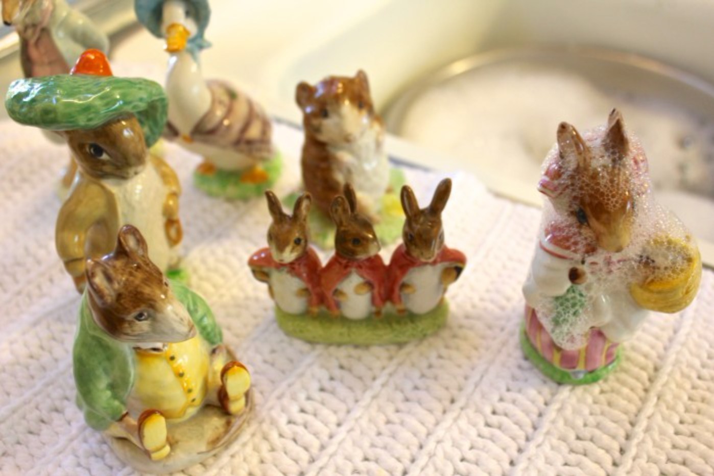 We just acquired a Lot Of Vintage Beatrix Potter Figurines. Many