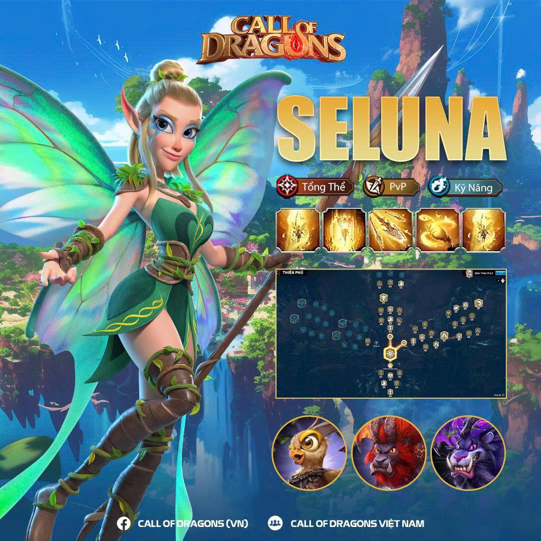Call - 🌟Tiêu điểm tướng: Seluna 1. Ghép cặp: do là tướng tổng thể nên ...