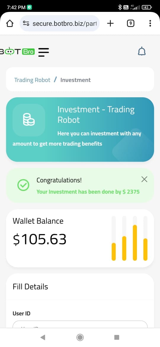 Bot bro monthly profite upto 10% & principal anytime withdrawal | Facebook
