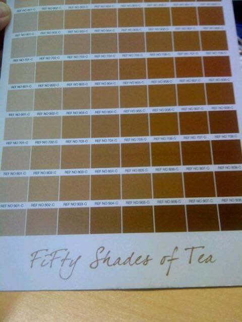 My favourite, colour chart and tea - Something Teariffic