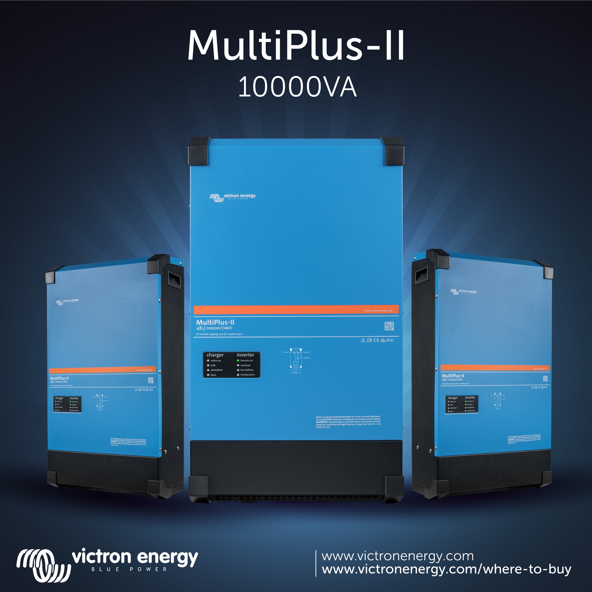 Victron - The MultiPlus-II⚡️48V 10kVA 230V - Description - The ...