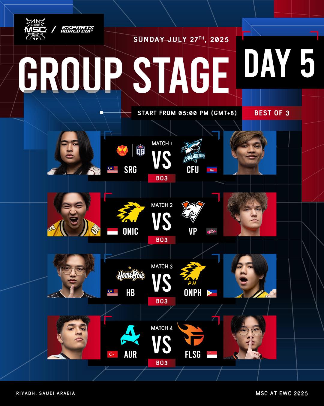 MPL - Day 5 of MSC at EWC 25 🔥 Every match matters now. Today, dreams ...