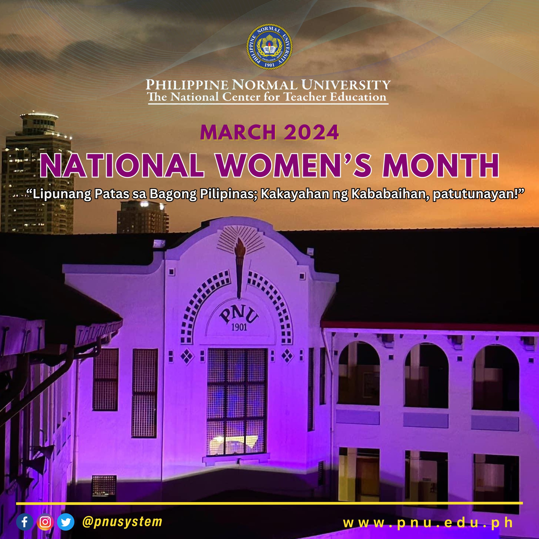 𝗠𝗮𝗿𝗰𝗵 𝗶𝘀 𝗡𝗮𝘁𝗶𝗼𝗻𝗮𝗹 𝗪𝗼𝗺𝗲𝗻’𝘀... - PNU Graduate Student Council | Facebook