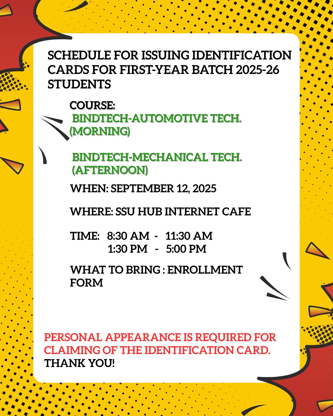 SSU Main Campus School ID Process | Catbalogan