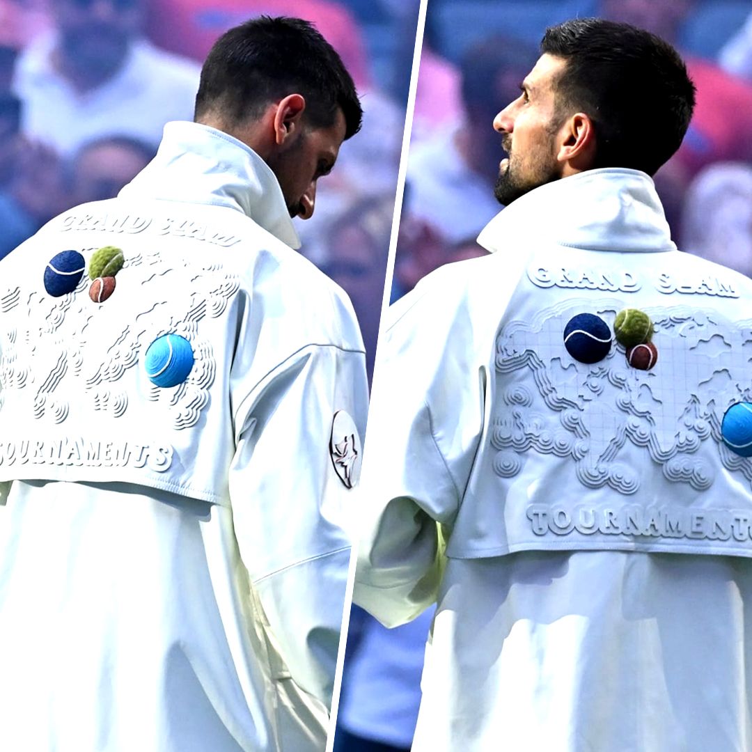 【ジョコビッチ着用モデル】LACOSTE テニスジャケット (US)Mサイズ Novak Djokovic's custom Lacoste jacket at US Open 2025
