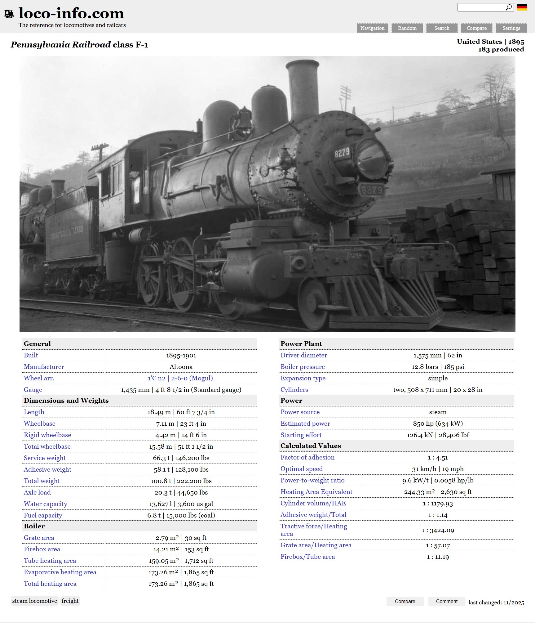 Loco-info.com - PRR class F-1 The F-1 was a class of 2-6-0 locomotives ...