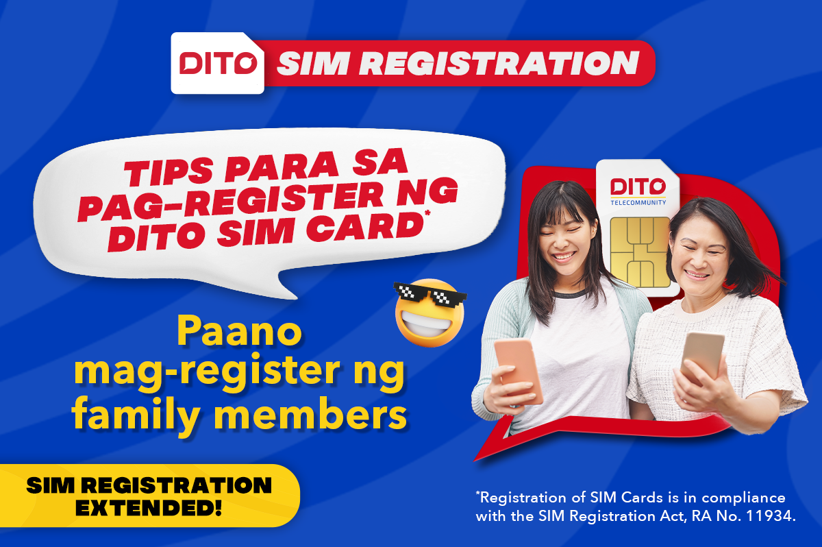 DITO - Nako, hindi pa ba nakakapag-register ang kapamilya mo? Tulungan ...