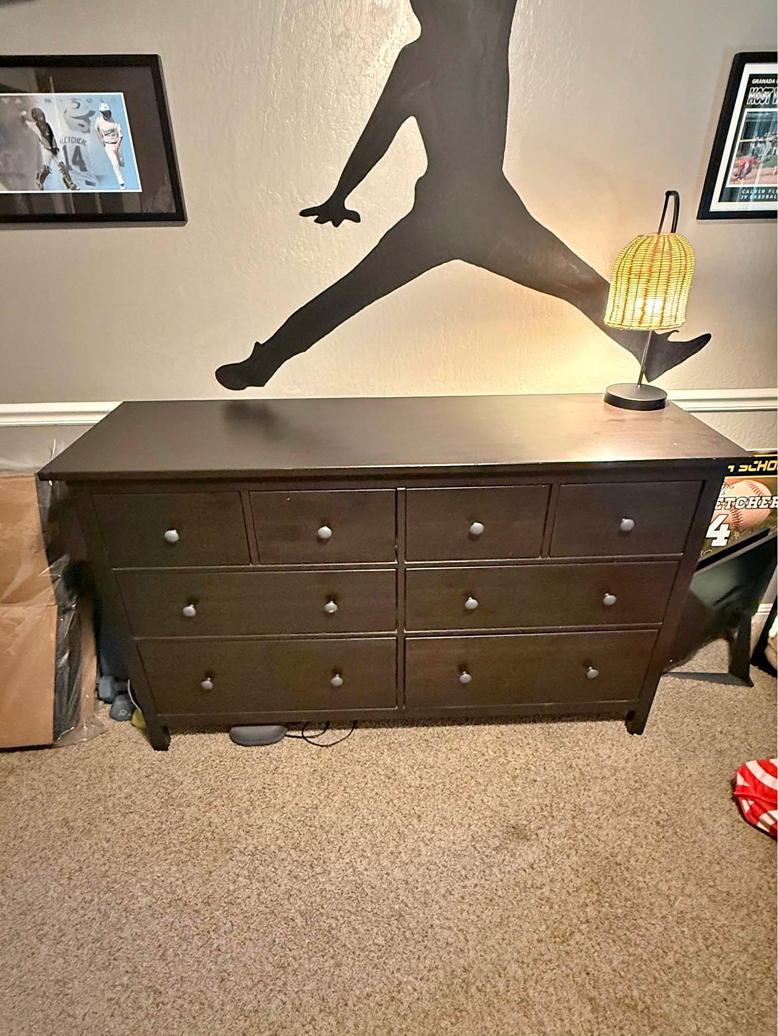 hemnes ikea 8 drawer dresser Chest of Drawers with Drawers, 160 x 96 cm, Stained White Home & Kitchen anchoring. HEMNES 8-drawer dresser, black-brown, 63x373/4