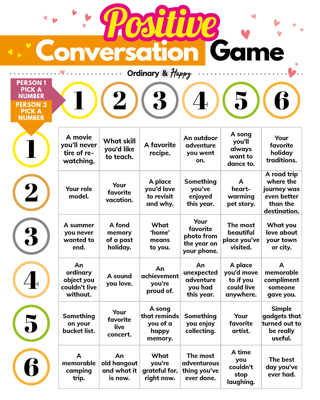 Ordinary - Many of our conversation games have been really popular over ...