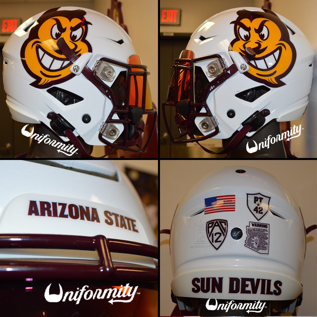 asu motorcycle helmets Arizona State Sun Devils Authentic Speed Sparky Support your Arizona State Sun Devils with this Riddell Speed Authentic College Football Helmet Arizona State Tillman NCAA CCM