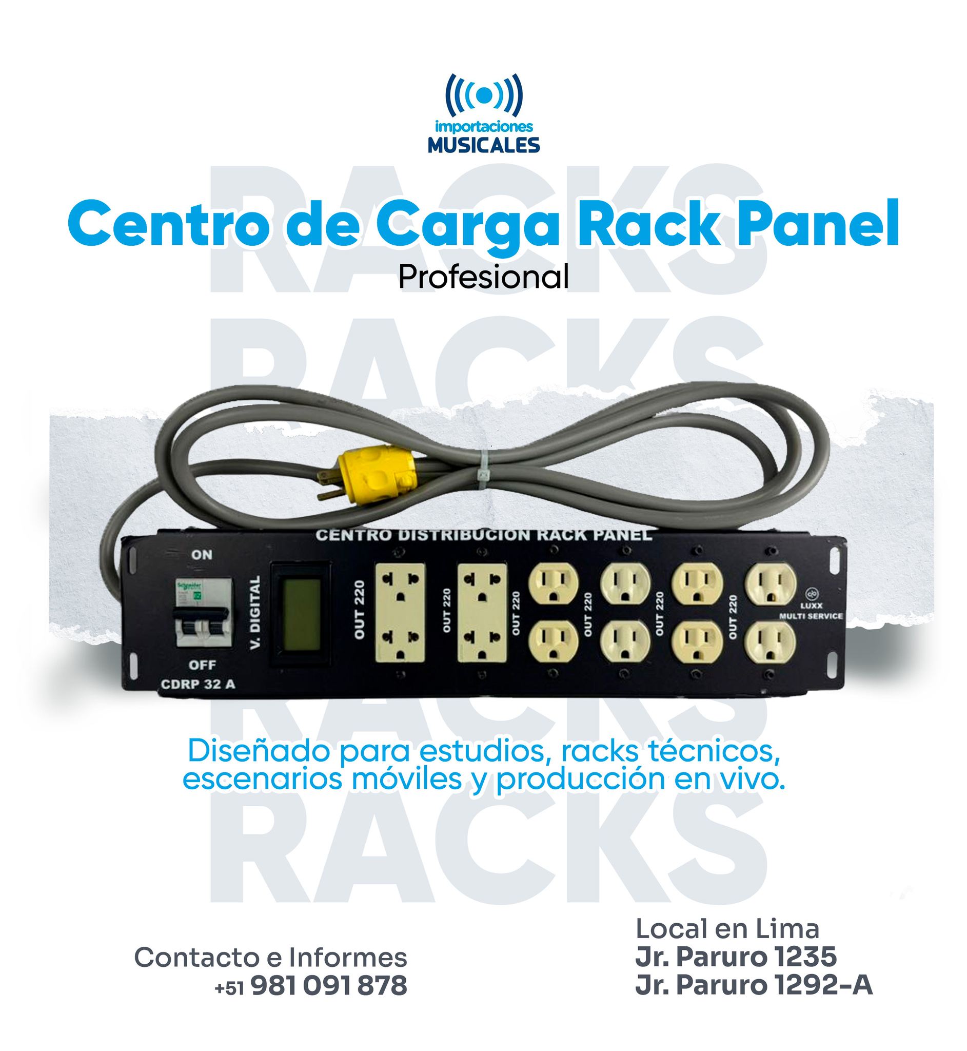 Importaciones - 🔌⚡ Centro de Carga Rack Panel – Profesional, Compacto y ...