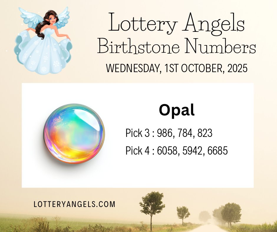 Lottery - If your birthstone is Opal, here are the some lottery numbers ...
