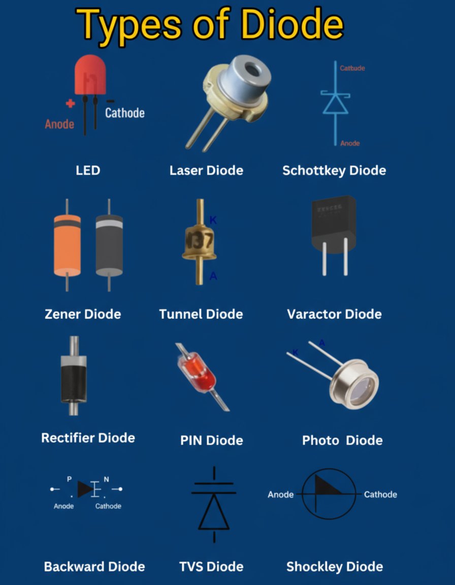 WA - Types of Diodes... Follow @wa_electronics for more like this. Like ...