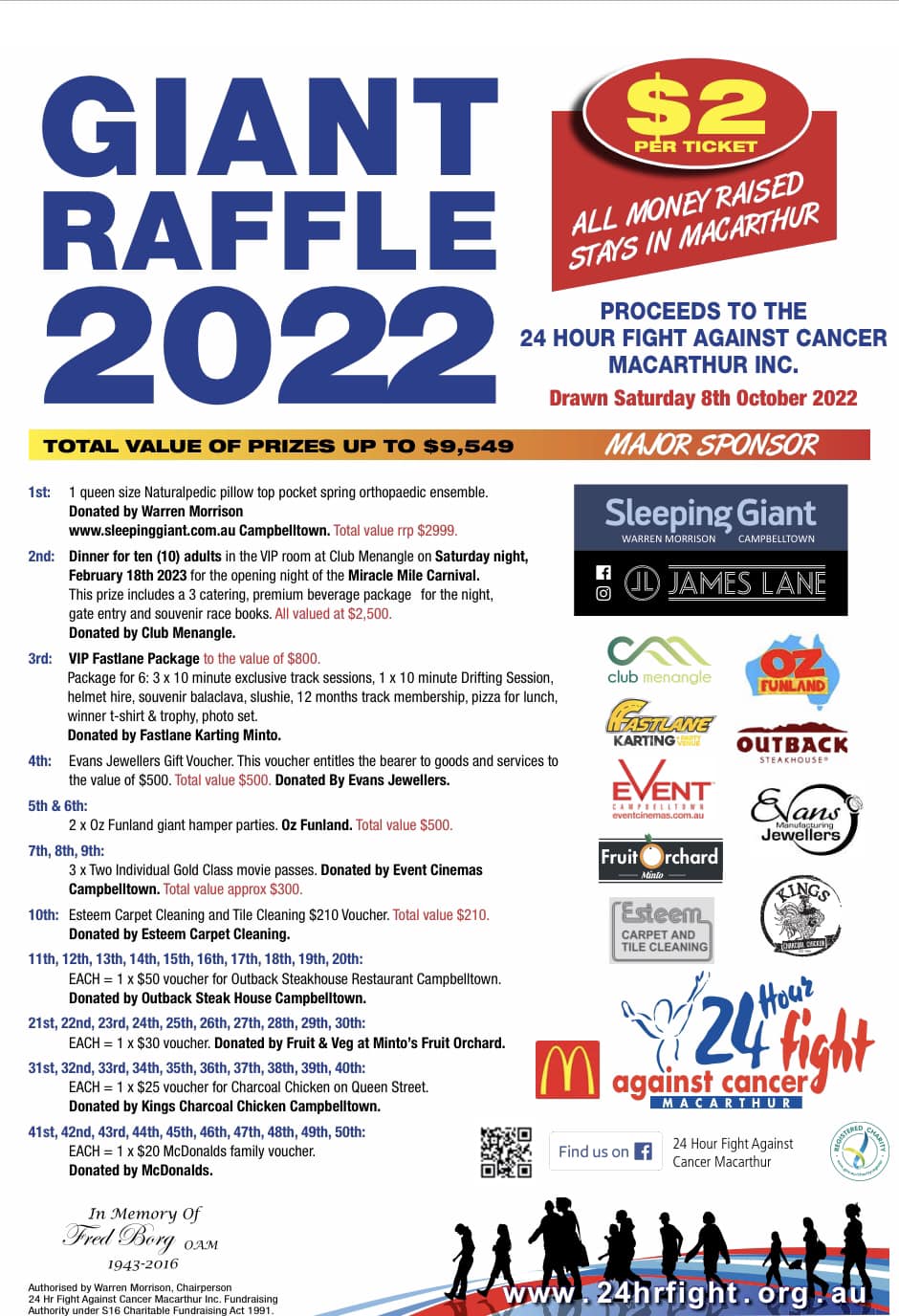 Our Giant Raffle... - 24 Hour Fight Against Cancer Macarthur
