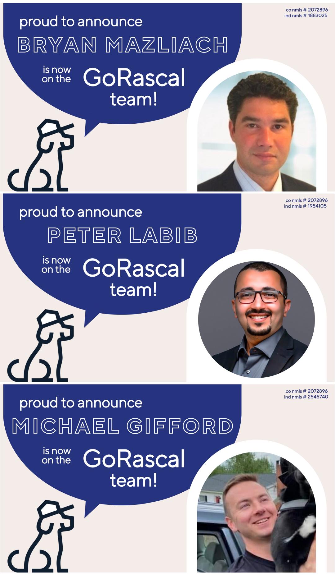 GoRascal - Please welcome our latest inductees to the GoRascal LO team ...