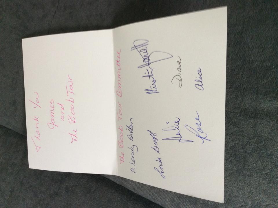 The Boob Tour - A thank you letter from our show in...