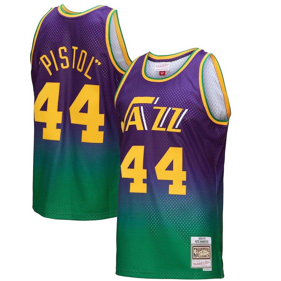 New Orleans Jazz Pete Maravich jerseys available online