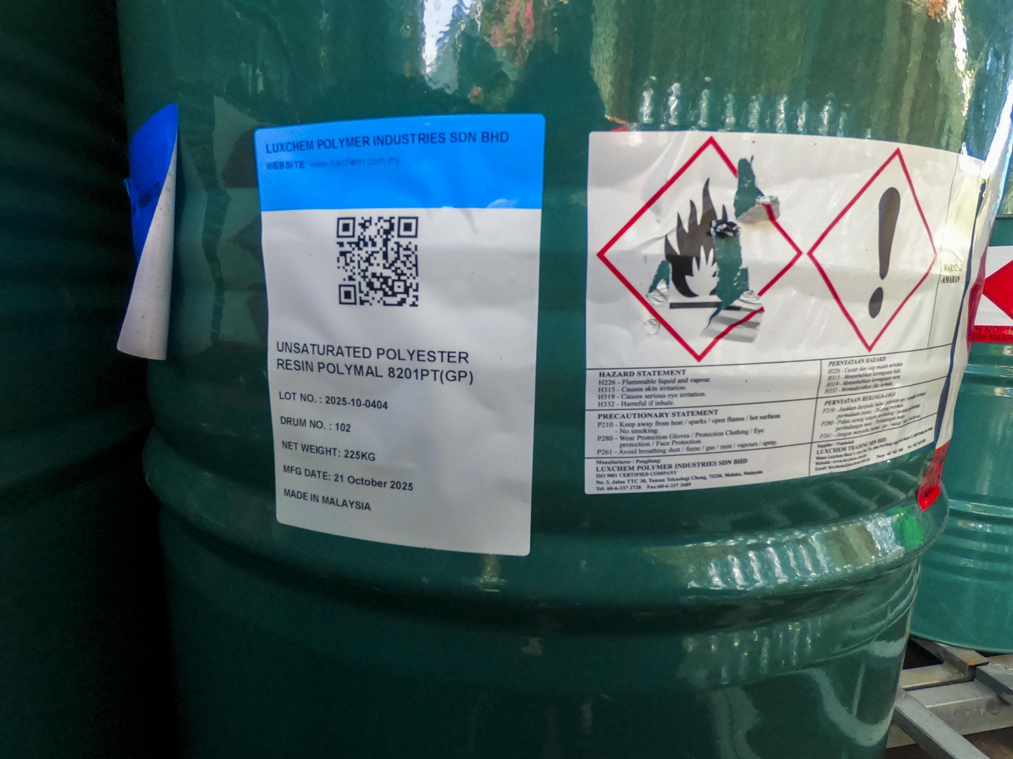 VẬT TƯ COMPOSITE VIỆT NAM | Nhựa 8201 Luxchem Malaysia - Hàng đã có sẵn ...