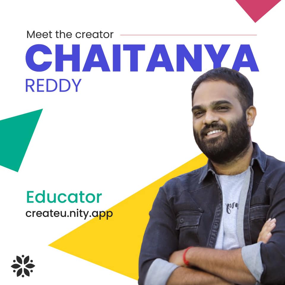 Creator OS - Meet Crisna Chaitanya Reddy - one of India's...