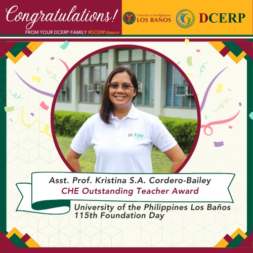 Congratulations Dr. Kristina SA... - UPLB Department of Community and ...