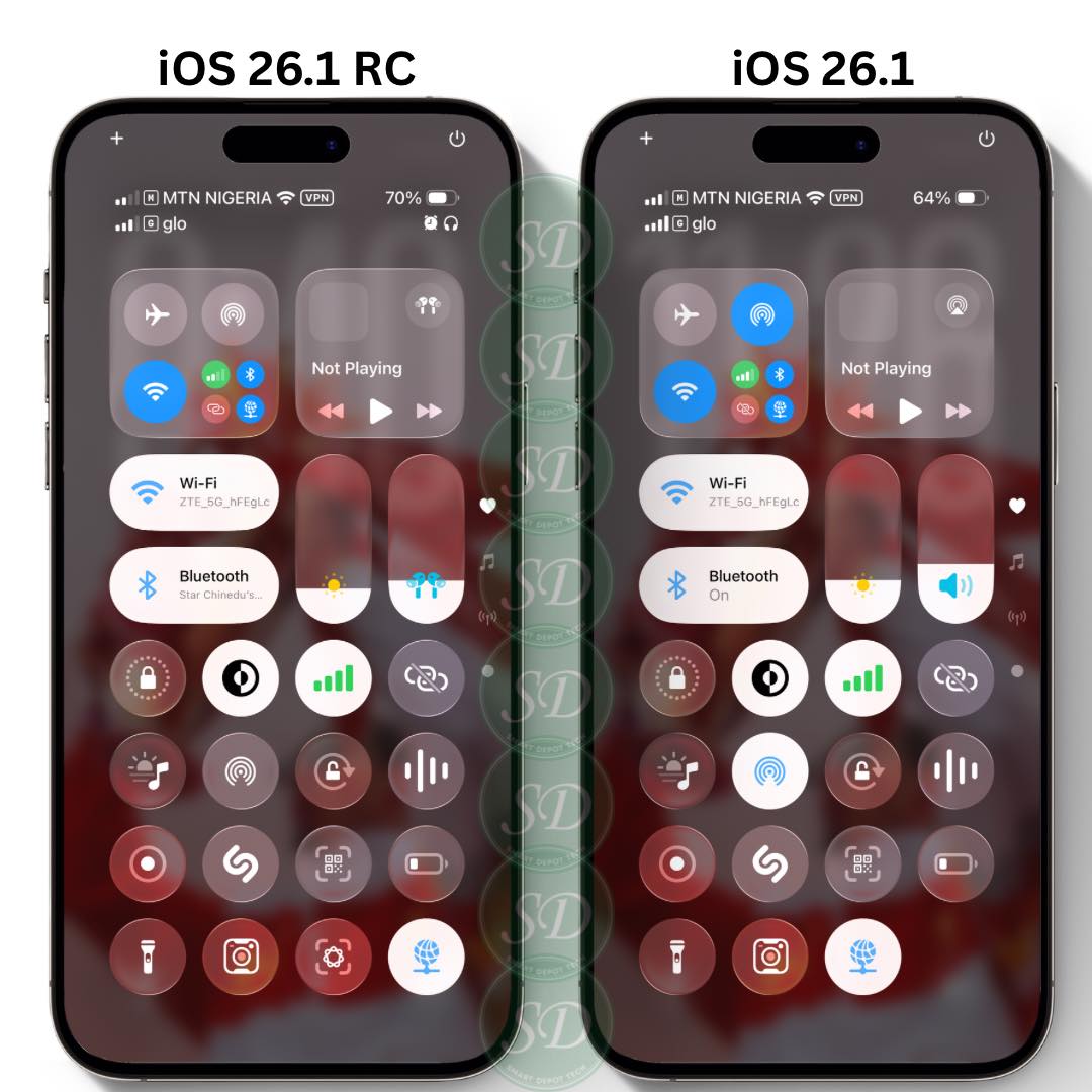 Smart - iOS 26.1 vs iOS 26.1 RC. It's time to spot the difference... # ...