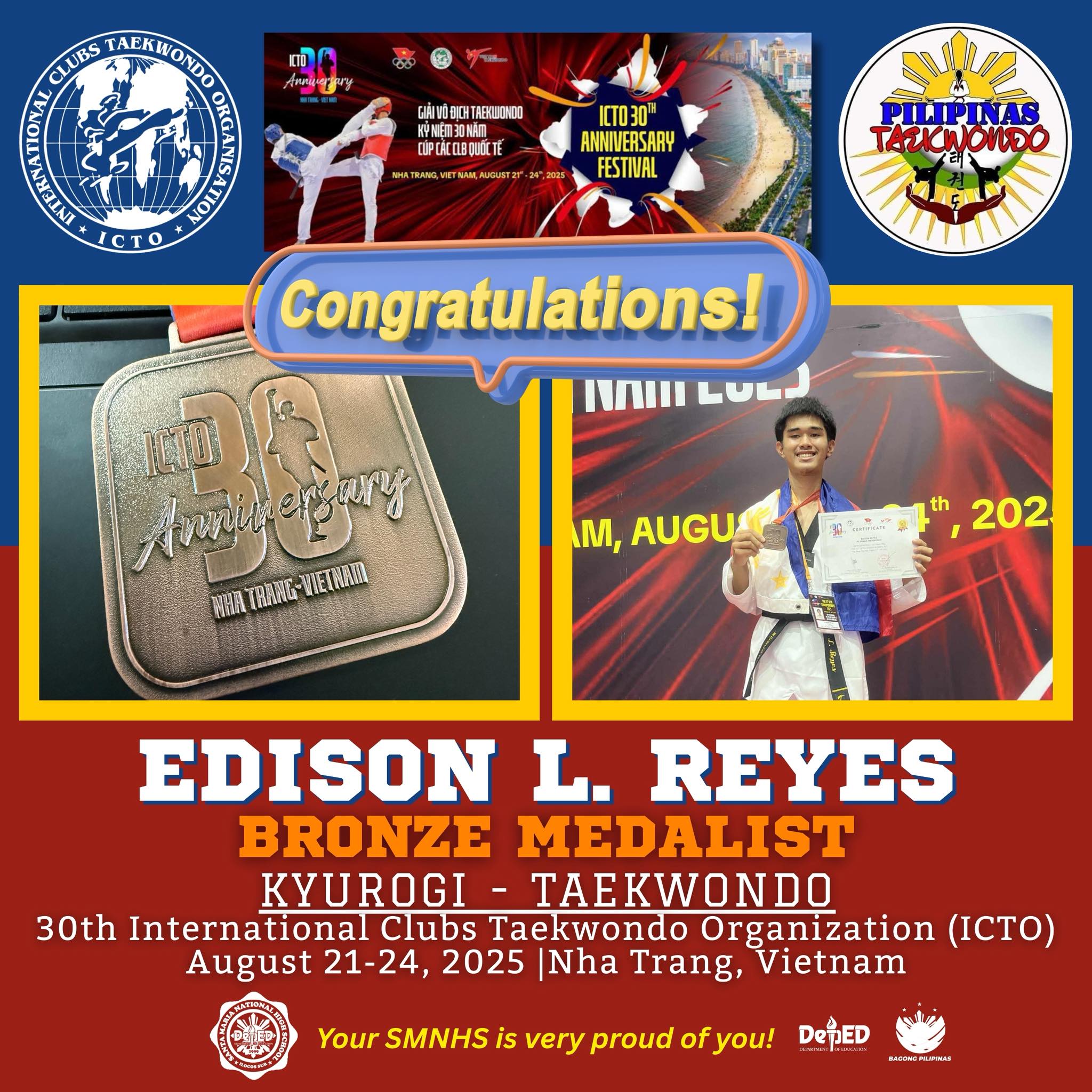 CONGRATULATIONS! 🥋🎉 We... - Santa Maria National High School | Facebook