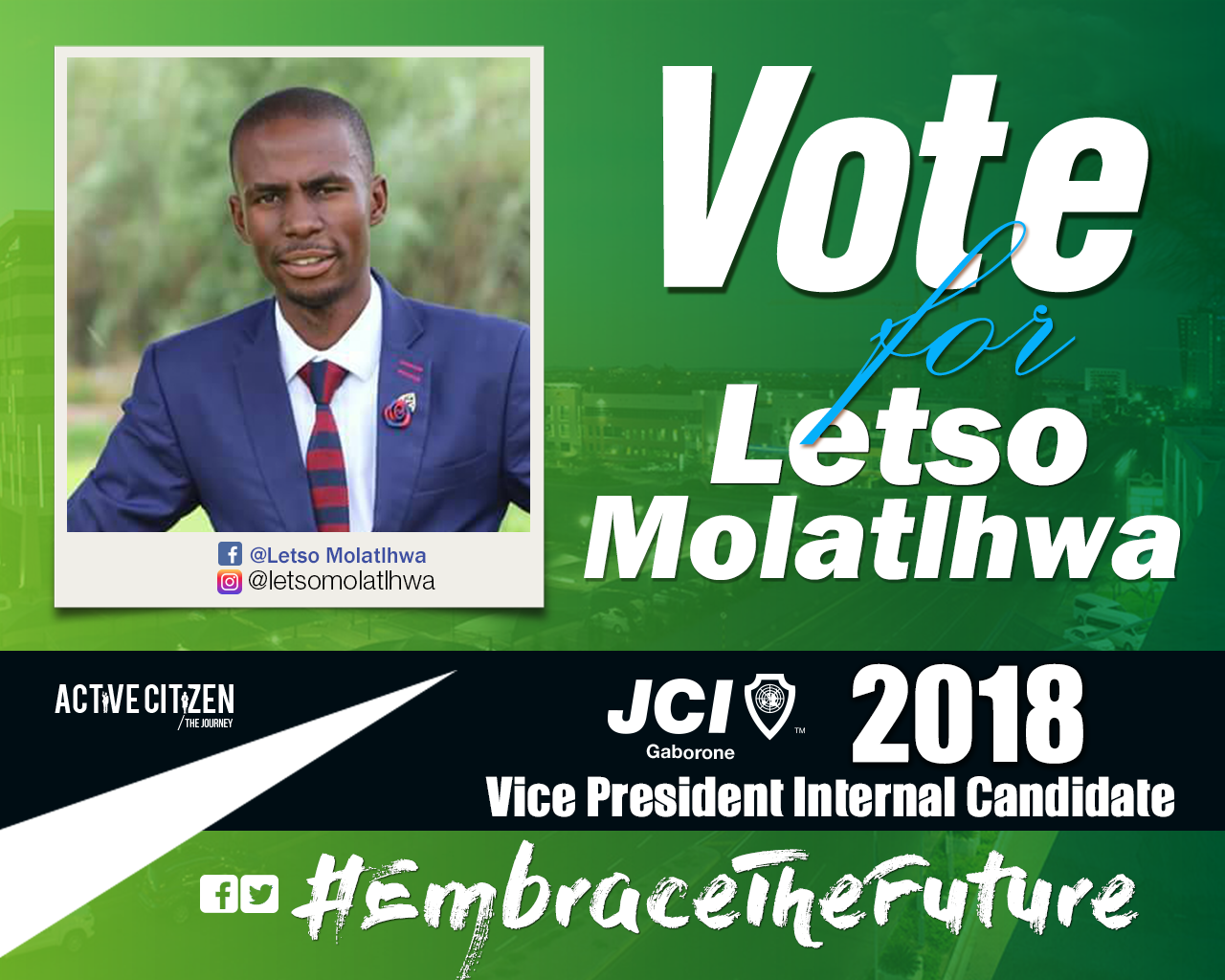 JCI Gaborone - MEET Letso Thuto Molatlhwa | 2018 Vice... | Facebook