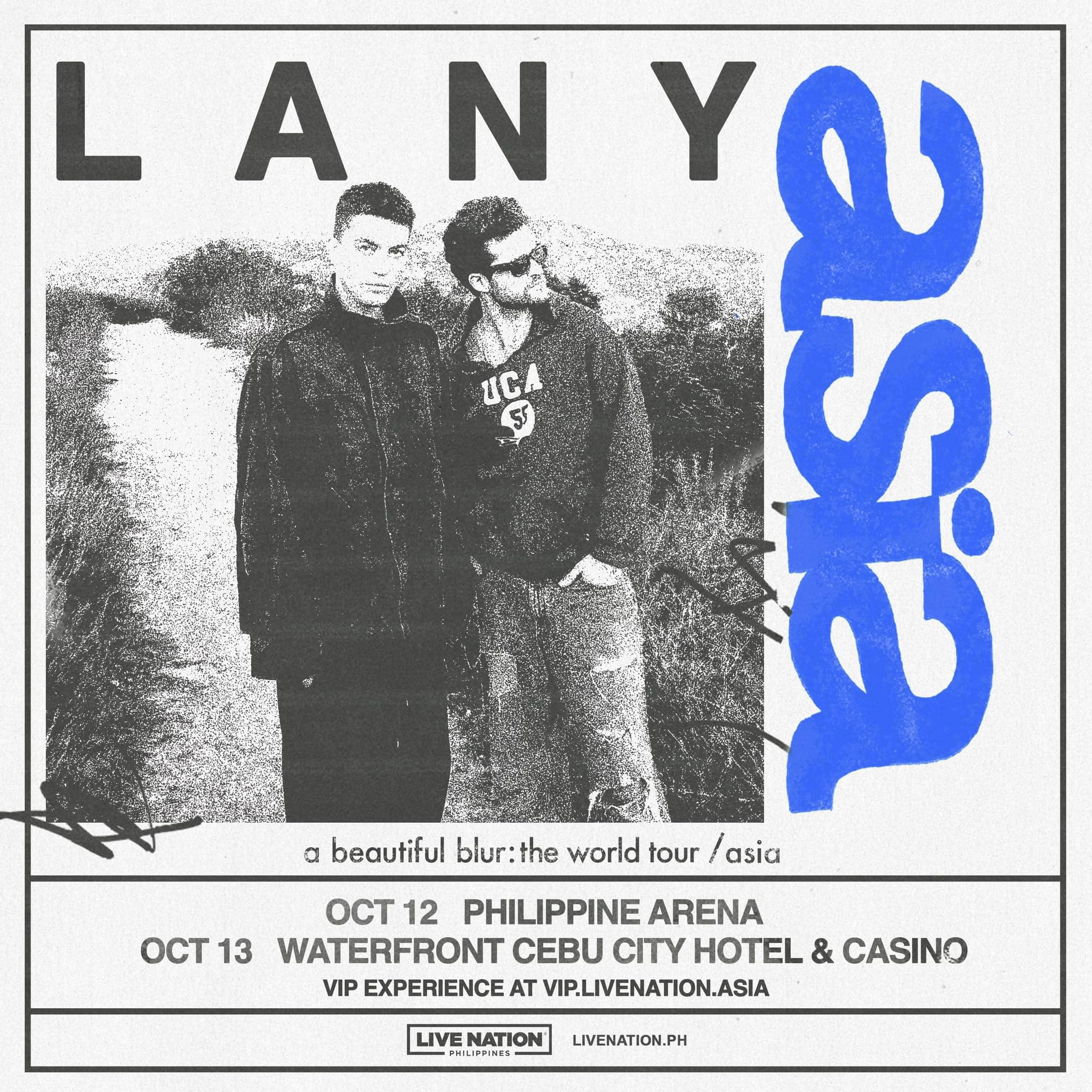 🚨JUST ANNOUNCED🚨 LANY - a beautiful blur: the world tour 2024 In