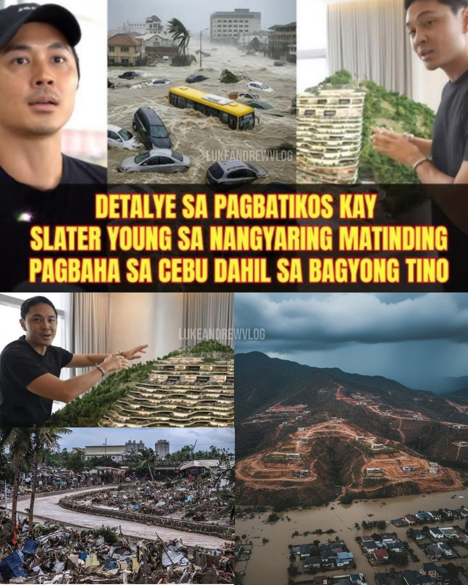 Luke - KASALANAN NG PROJECT?' SLATER YOUNG SINISI SA PAGBAHA SA CEBU ...