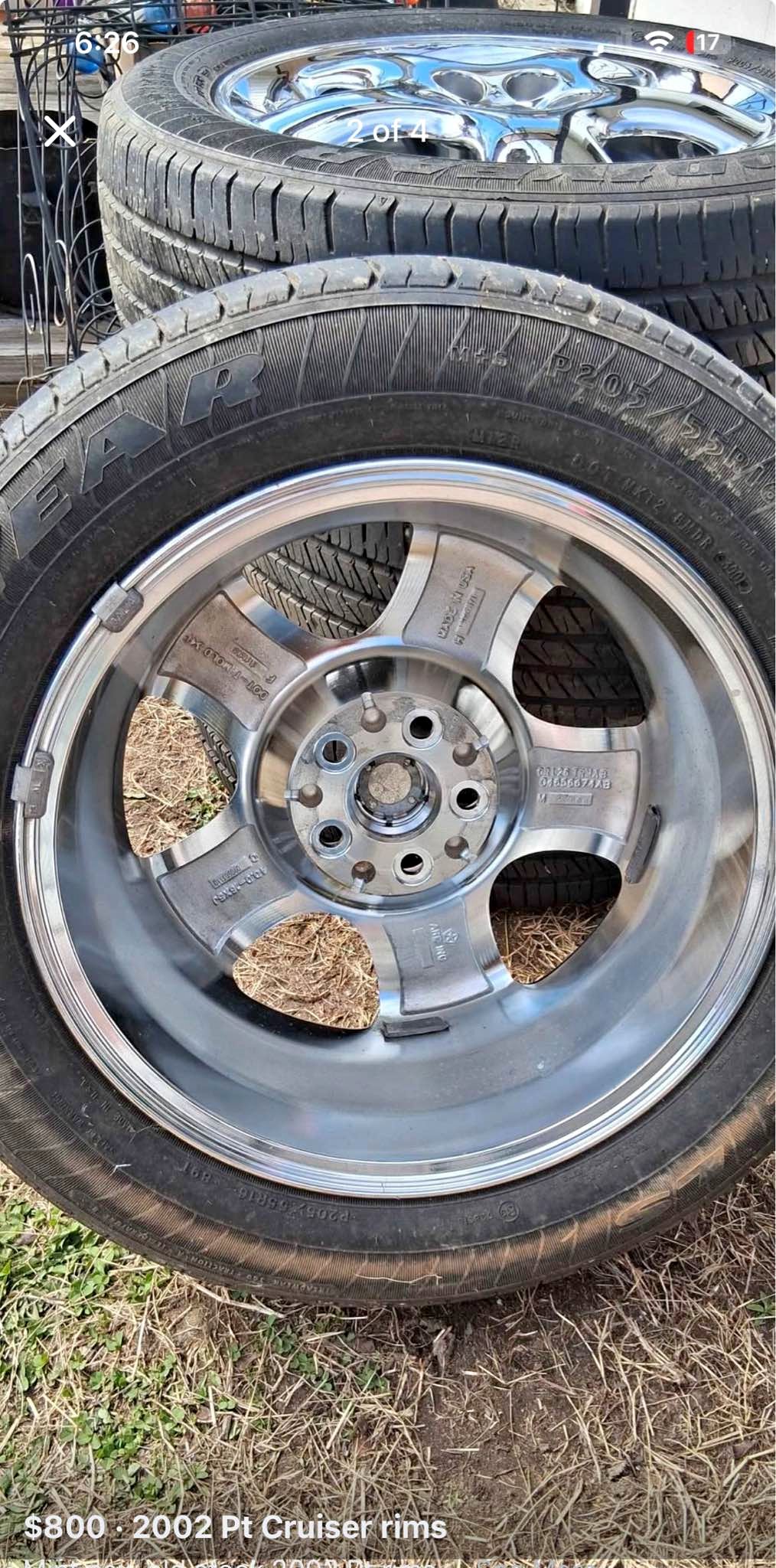 202 PT Cruiser Rims - Car Wheels, Tires & Parts - New Egypt, New Jersey ...
