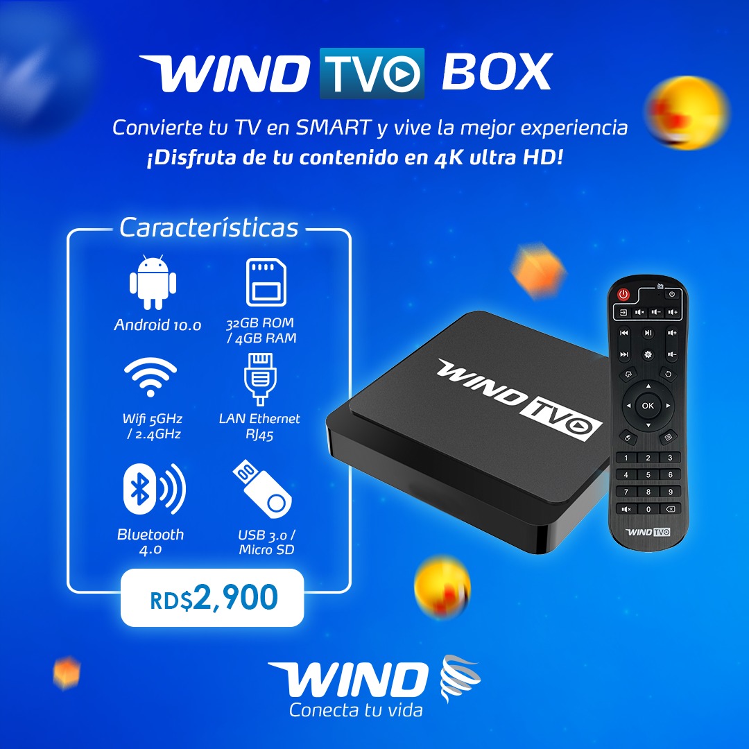 WIND telecom - ¿Conoces sobre nuestro WIND TVO BOX? 🤔😎...